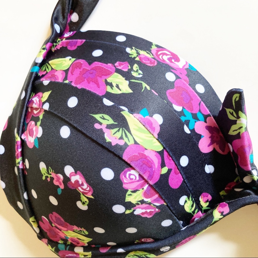 NWOT Black floral high waisted bikini 4XL - Picture 4 of 11